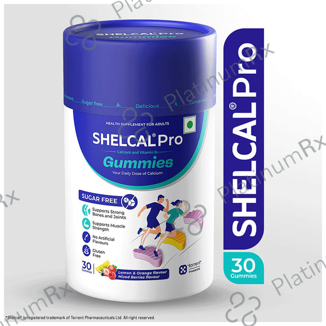 Shelcal Pro Calcium & Vitamin D3 Gummy 30s