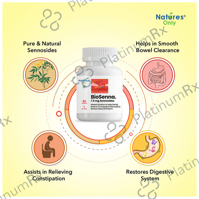 Natures Only Biosenna 7.5mg Tablet
