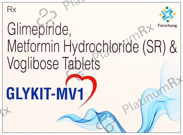 Glykit MV 1mg Tablet SR 15s