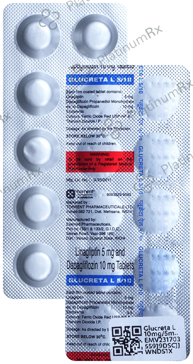 Glucreta L 10/5mg Tablet 10s