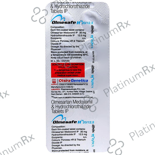 Olmesafe H 20/12.5 Tablet