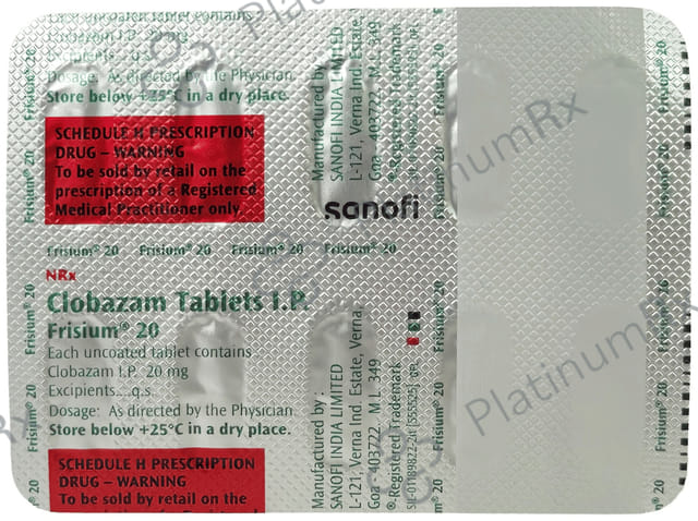 Frisium 20mg Tablet 10s