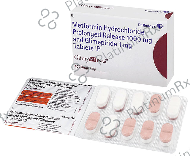 Glimy M1 Forte 1/1000mg Tablet PR 10s