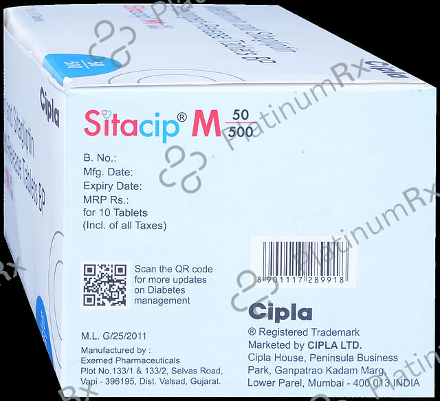 Sitacip M 50/500mg Tablet ER 10s