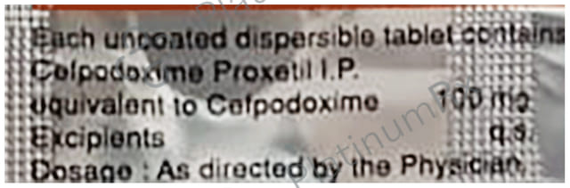 U.V.A. CEF 100mg Tablet DT 10s