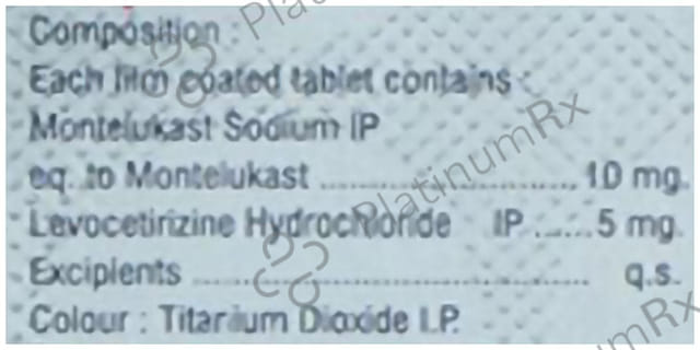 Apimont L 5/10mg Tablet 10s