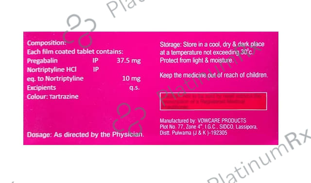 Gebnor PG 37.5mg Tablet 10s
