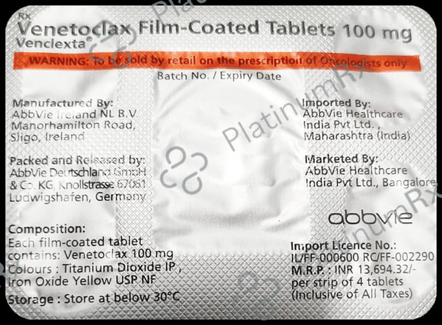 Venclexta 100mg Tablet 4s