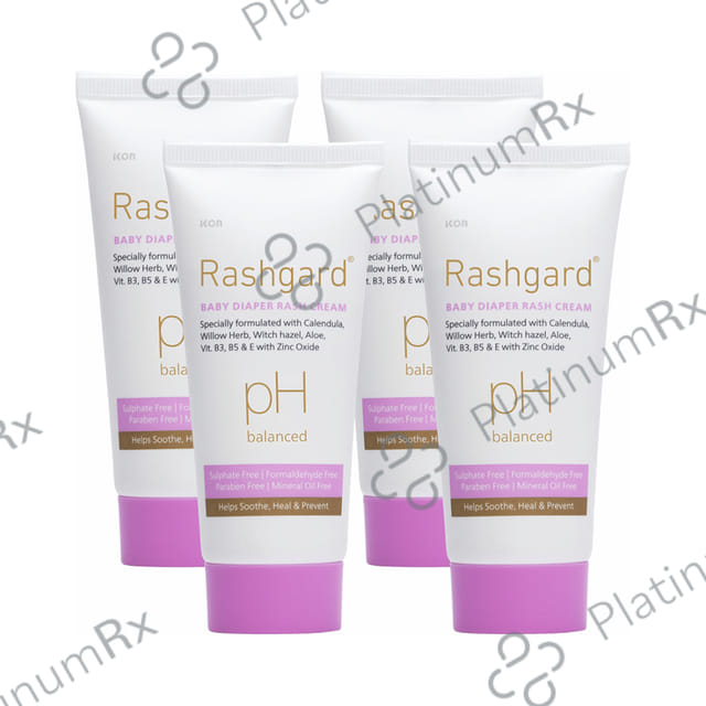 Rashgard PH Balanced Baby Diaper Rash Cream (50gm Each) 4 Tube