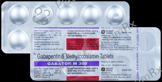 Gabator M 300mg/500mcg Tablet 10s