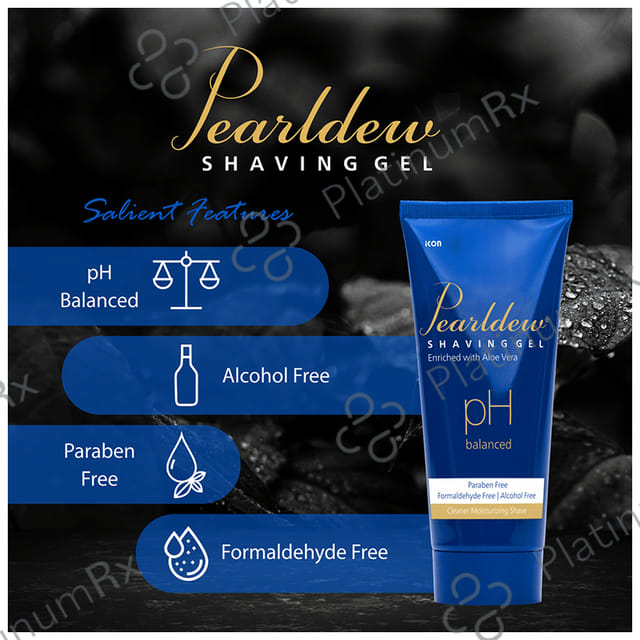 Pearldew PH Balanced Shaving Gel (100gm Each) 2 Tubes