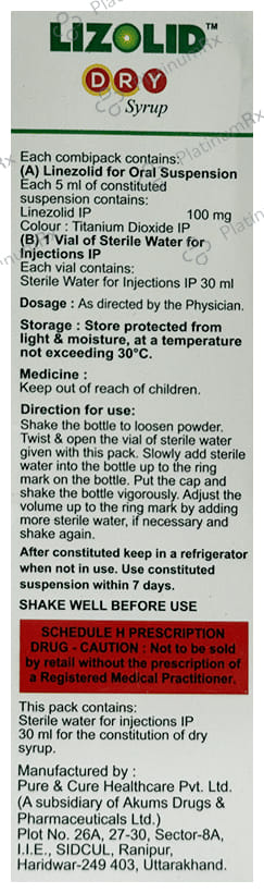 Lizolid Dry Syrup 30ml