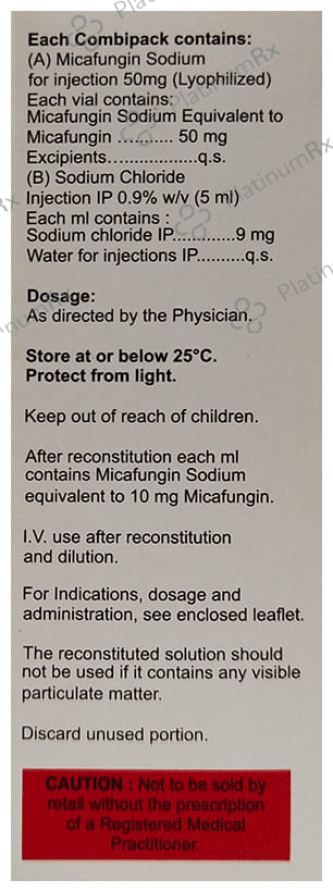 Micazar 50mg Injection 1s