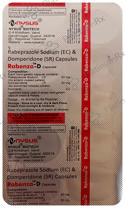 Rabenza 30/20mg D Capsule SR 10s