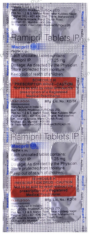 Macpril 1.25mg Tablet 10s