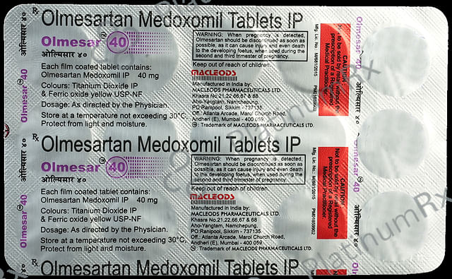 Olmesar 40mg Tablet 15s