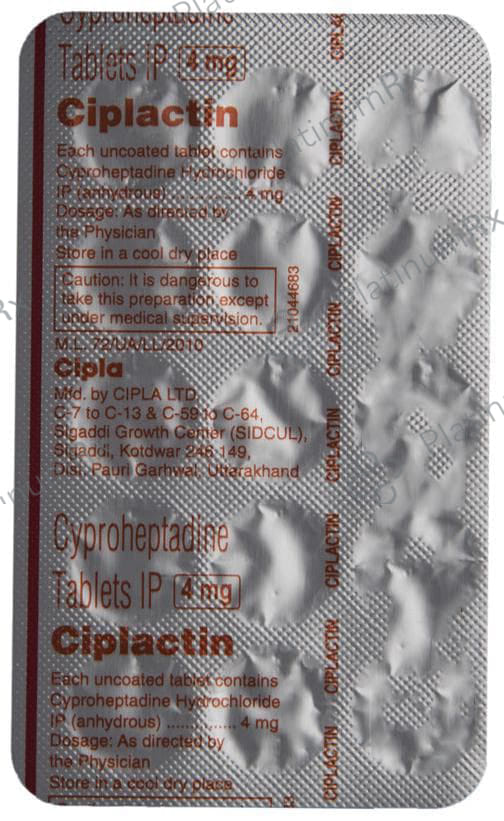Ciplactin 4mg Tablet 15s