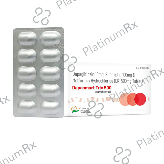 Dapasmart Trio 500mg Tablet ER 10s