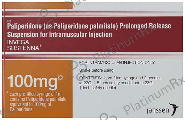 Invega Sustenna 100mg Injection 1ml