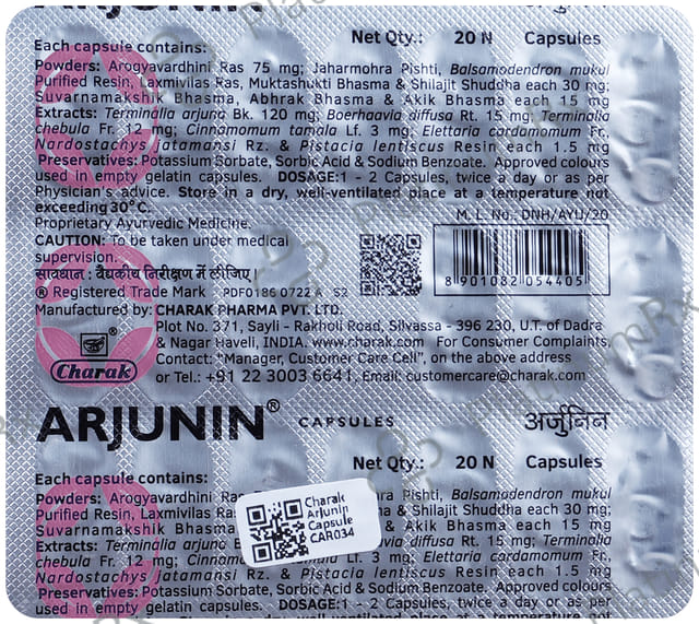 Charak Arjunin Capsule 20s