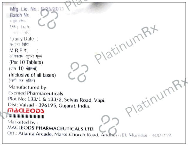 Macsita-D 100/10 Tablet