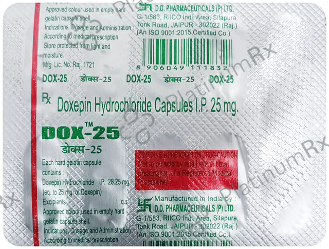 Dox 25mg Capsule 10s