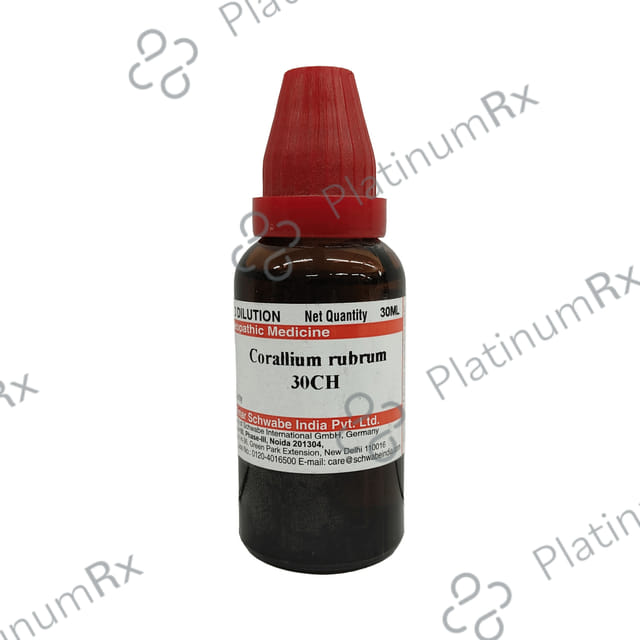 Dr Willmar Schwabe India Corallium Rubrum Dilution 30 CH