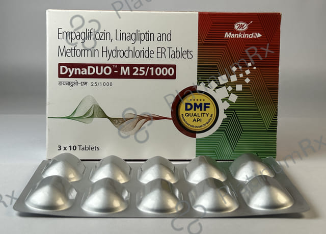 Dynaduo M 25/1000mg Tablet 10s