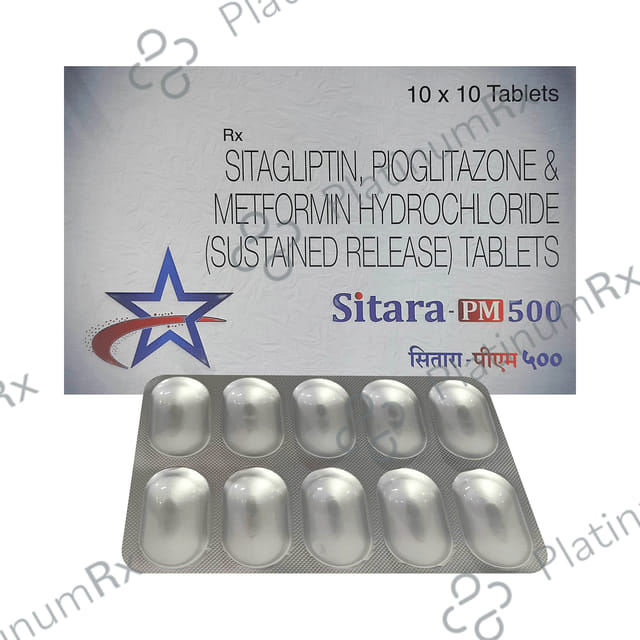 Sitara PM 500/15/100mg Tablet SR 10s