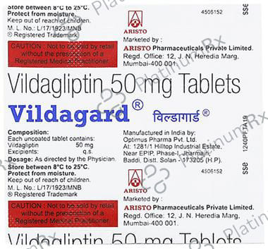 Vildagard M 500/50mg Tablet 15s