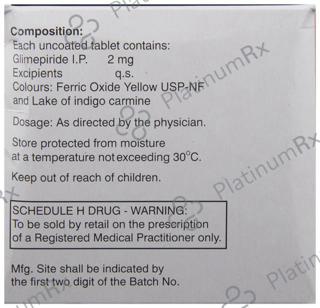 Glimulin 2mg Tablet 15s