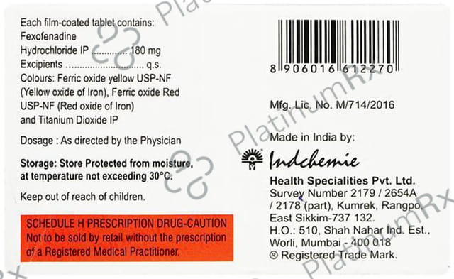 Finide 180mg Tablet