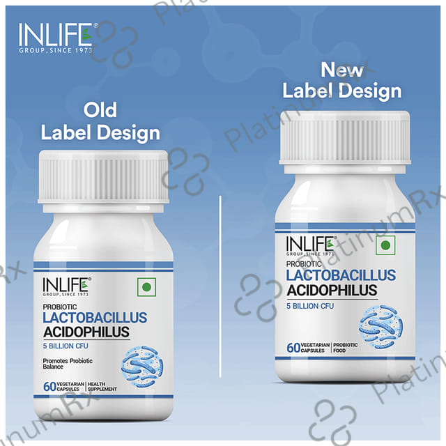 Inlife Probiotic Lactobacillus Acidophilus 5B CFU 60s