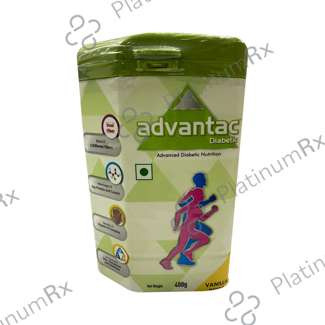 Advantac Diabetic Advanced Diabetic Nutrition Powder Vanilla 400gm