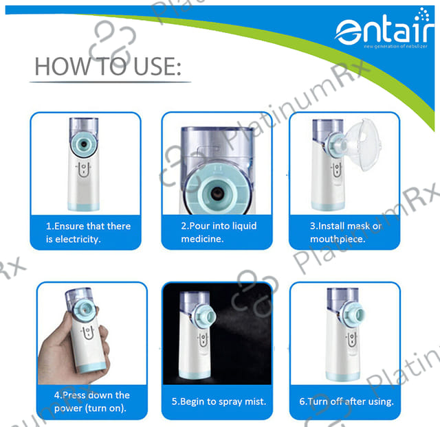 Entair YS 30 Portable Mesh Nebulizer Blue