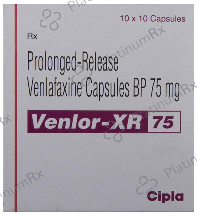 Venlor XR 75mg Capsule PR 10s