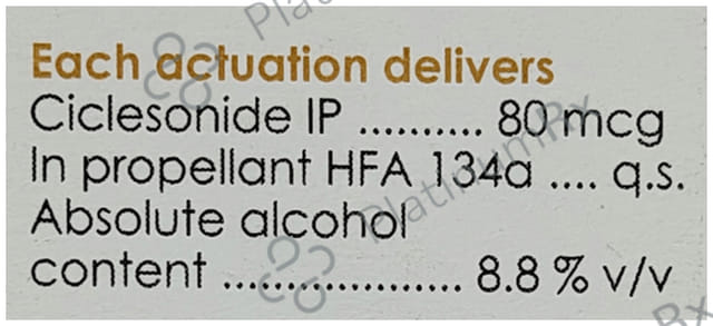 Ciclohale 80mcg Inhaler 120MDI