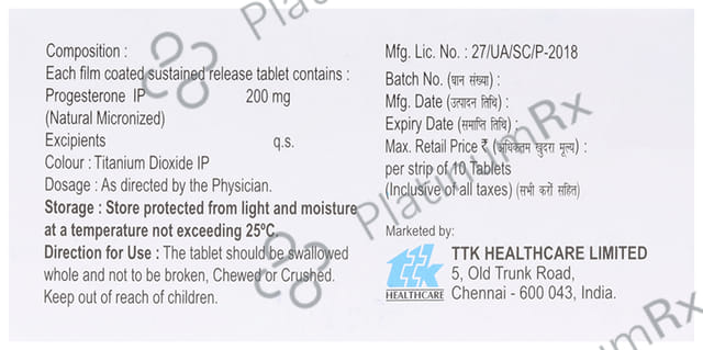 Sensipreg 200mg Tablet SR