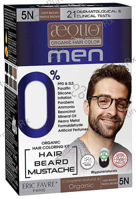 Aequo Organic Hair Color Men Light Brown 5N