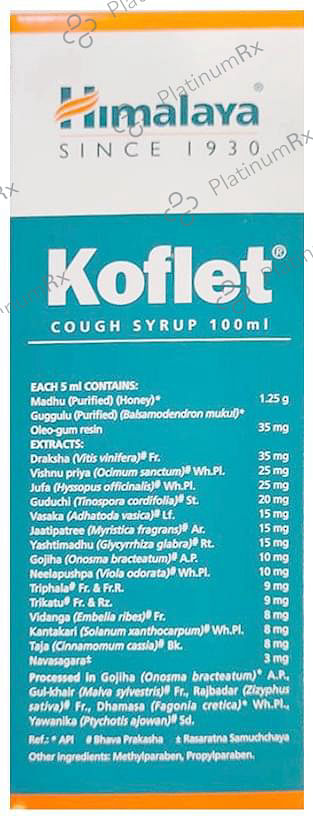 Himalaya Koflet Cough Syrup 100ml