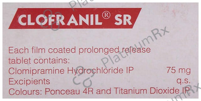 Clofranil SR 75mg Tablet 10s