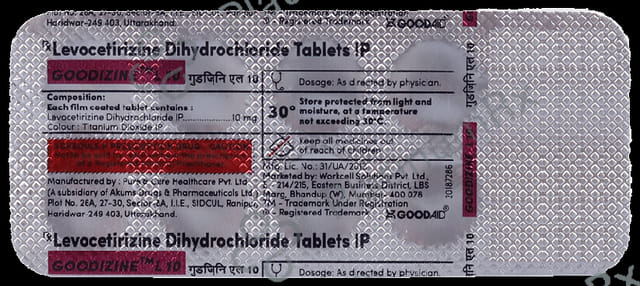 Goodizine L 10mg Tablet 10s