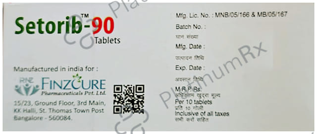 Setorib 90mg Tablet 10s