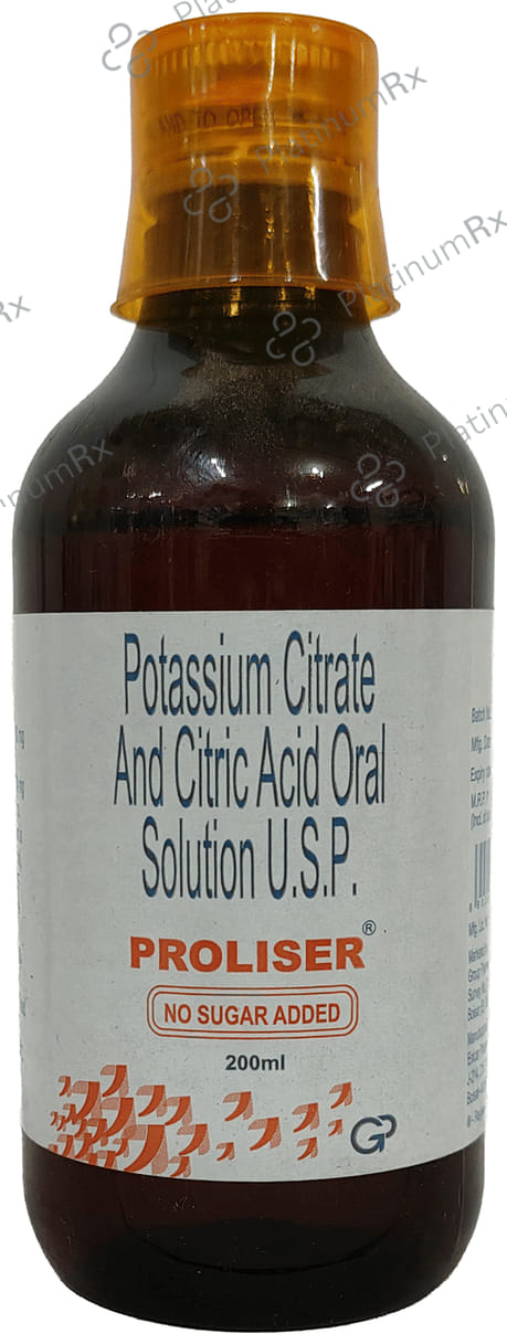 Proliser 1100/332mg Syrup Sugar Free 200ml