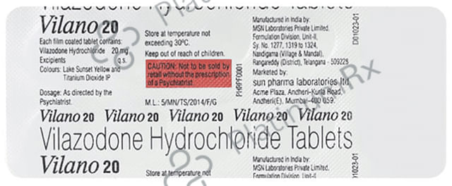Vilano 20mg Tablet 10s
