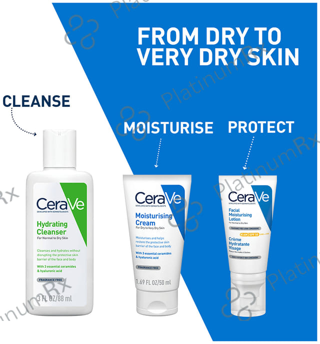 CeraVe Moisturising Cream for Dry to Very Dry Skin 50gm