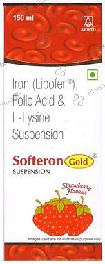 Softeron Gold Strawberry Oral Suspension 150ml