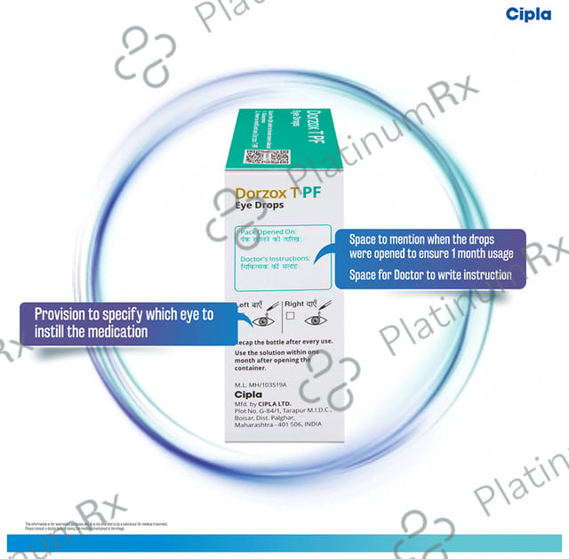 Dorzox T Pf Eye Drops 5ml