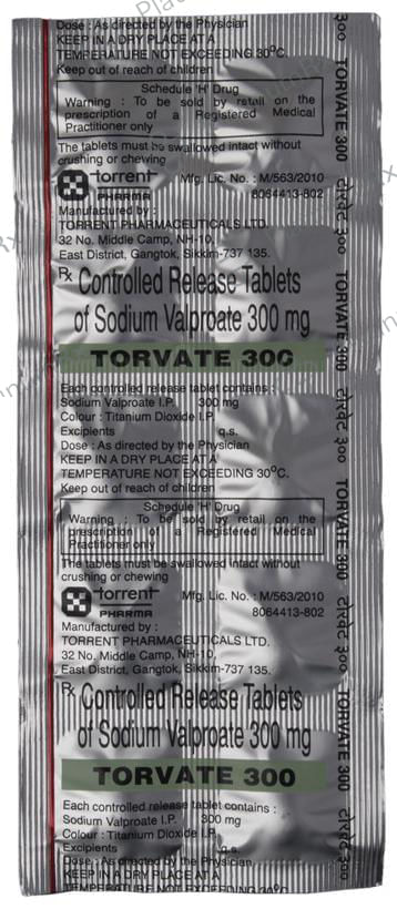 Torvate 300mg Tablet CR 10s