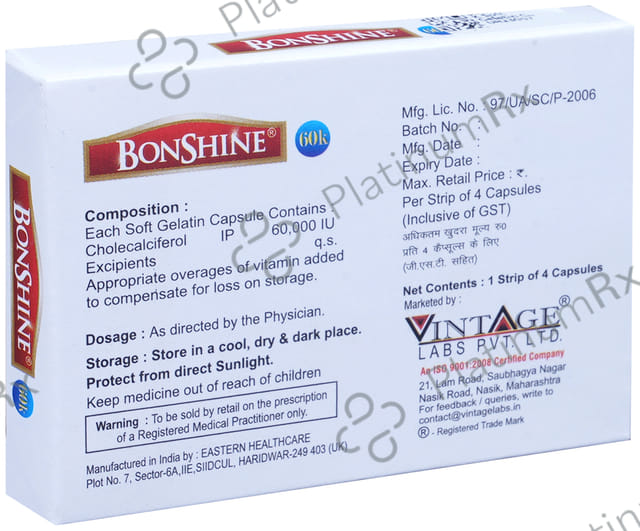 Bonshine 60 K Soft Gelatin Capsule 4s